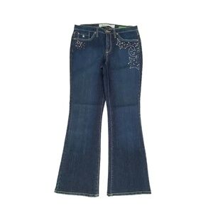 Jean Star Mercury Flare Women's size 8P Dark Wash Blue Denim Jeans